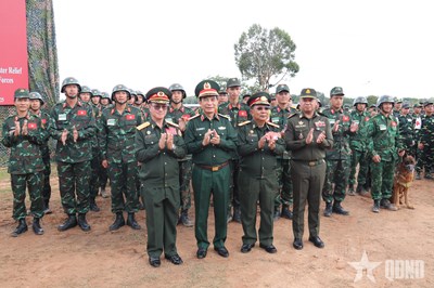 View - 	Diễn tập cứu hộ, cứu nạn chung Việt Nam-Lào-Campuchia